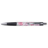 Roze Pioen Bloem Pen (Achterkant)