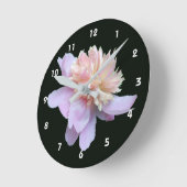 Roze Pioen Bloem  Ronde Klok (Hoek)