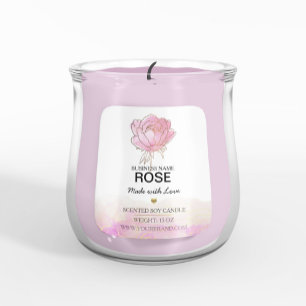 Roze Pioen Bloem Sticker