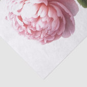 Roze Pioen Bloem Vlinder Frans Postmark Craft Tissuepapier (Detail)