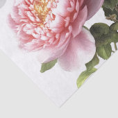 Roze Pioen Bloem Vlinder Frans Postmark Craft Tissuepapier (Detail)