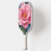 Roze Pioen Bloem Waterverf Bloemstuk Pickleball Paddle (Links)