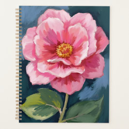Roze Pioen Bloem Waterverf Bloemstuk Planner
