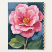 Roze Pioen Bloem Waterverf Bloemstuk Planner (Achterkant)