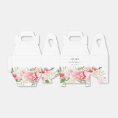 Roze Pioen Bloemachtige Bruiloftsdouche Bedankdoosjes (Uitgevouwen)