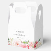 Roze Pioen Bloemachtige Bruiloftsdouche Bedankdoosjes (Geopend)