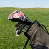 Roze Pioen Bloemboeket Golfheadcover (Insitu)