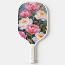 Roze Pioen Bloemboeket Waterverf Pickleball Paddle