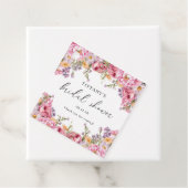 Roze Pioen Bloemen Bruidsdiner Bedankt Bedankjes Labels (In situ)