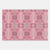 Roze Pioen Bloemen Inpakpapier Vel (Voorkant)