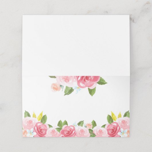 Roze Pioen Bloemen Plaats Kaarten Plaatskaartje (Buitenkant ongevouwen)