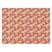 roze pioen bloemmotief tafelkleed (Voorkant (Horizontaal))