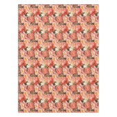 roze pioen bloemmotief tafelkleed (Voorkant)