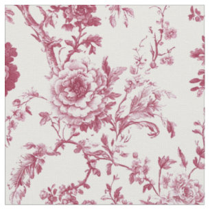 Roze Pioen Bloemmotief Toile Stof