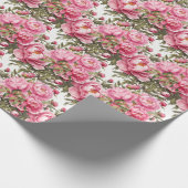 Roze Pioen Cadeaupapier (Hoek)