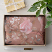 Roze Pioen Chinoiserie Tissue Papier (Geschenk)