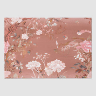 Roze Pioen Chinoiserie Tissue Papier