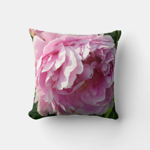 Roze Pioen foto huisje boerderij bloementuin Kussen