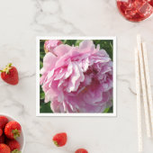 Roze Pioen foto huisje boerderij bloementuin Servetten (Insitu)