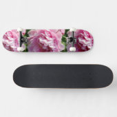 Roze Pioen foto huisje boerderij bloementuin Skateboard (Horizontaal)