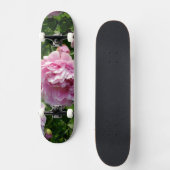 Roze Pioen foto huisje boerderij bloementuin Skateboard (Voorkant)