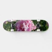 Roze Pioen foto huisje boerderij bloementuin Skateboard (Horizontaal)