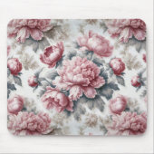 Roze pioen Frans land Muismat (Voorkant)