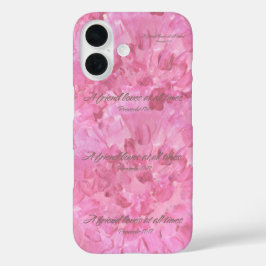 Roze Pioen iPhone Hoes - Een vriend die altijd lie