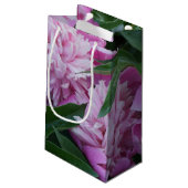 Roze Pioen Klein Cadeauzakje (Achterkant Gekanteld)