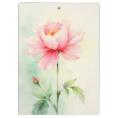 Roze Pioen Klembord (Achterkant)