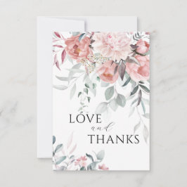 Roze Pioen Liefde & Bedankt Bruiloft