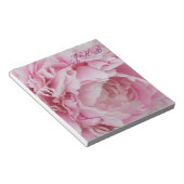 Roze Pioen Notitieblok (Schuin)