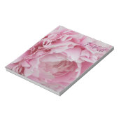 Roze Pioen Notitieblok (Linkerzijde)