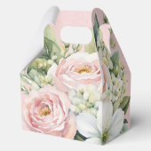 Roze Pioen Oude Truck Bruiloft Feest Bedankdoosjes (Achterkant)