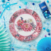Roze Pioen Papier Bord (Feest)