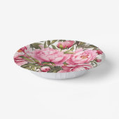 Roze Pioen  Papieren Kommen (Gebogen)