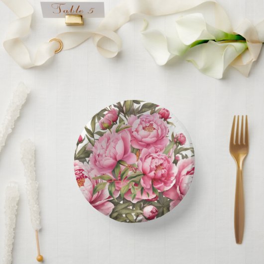 Roze Pioen  Papieren Kommen (Huwelijk)