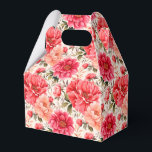 Roze Pioen Party Behandeldoos Bedankdoosjes<br><div class="desc">Het feestelijk gunstendoosje is afgebeeld met een prachtige roze pioen bloemenprint. 
Pas dit item aan of koop het zoals het is.
Tip: Voeg gewoon je lekkere traktaties toe en wat vrolijke linten.



Gelicenseerde afbeelding</div>