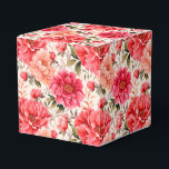 Roze Pioen Party Behandeldoos Bedankdoosjes<br><div class="desc">Het feestgunstdoosje is afgebeeld met een prachtige roze pioen bloemenprint. 
Pas dit item aan of koop het zoals het is.
Tip: Voeg gewoon uw geweldige traktaties toe en voeg wat vrolijke lint toe.



Gelicenseerde afbeelding</div>