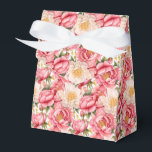 Roze Pioen Party Treat Box Bedankdoosjes<br><div class="desc">De party favor box is afgebeeld met een prachtige roze pioen bloemenprint. 
Pas dit item aan of koop het zoals het is.
Tip: Voeg gewoon je lekkere traktaties toe en een vrolijke lint.



Gelicenseerde afbeelding</div>