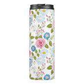 Roze Pioen Patronen Thermosbeker (Achterkant)