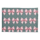 Roze pioen patroon en boog kussensloop (Achterkant)