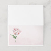 Roze Pioen Plaats Kaarten Plaatskaartje (Buitenkant ongevouwen)