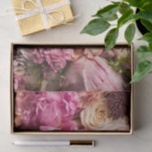 Roze pioen Roos Bloemen Achtergrond Weefselpapier Tissuepapier (Geschenk)