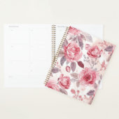 Roze Pioen Roos Waterverf Bloementuin Planner (Display)