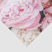 Roze Pioen Rozen Tissue Papier (Detail)