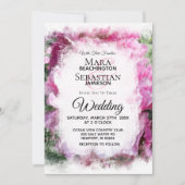 *~* Roze pioen schilderij Artistieke AR1 bruiloft Kaart (Voorkant)