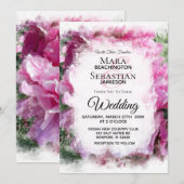 *~* Roze pioen schilderij Artistieke AR1 bruiloft Kaart (Voorkant / Achterkant)