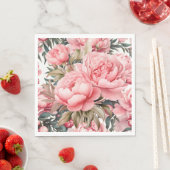 Roze Pioen  Servet (Insitu)