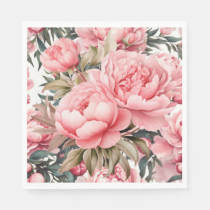 Roze Pioen Servet